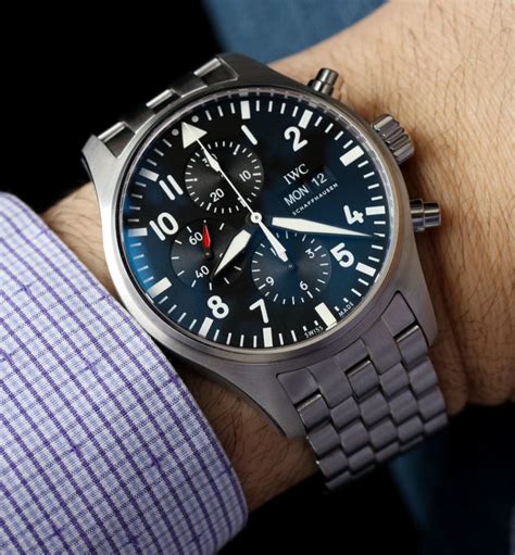 iwc 377710|iwc 3777 pilot chronograph.